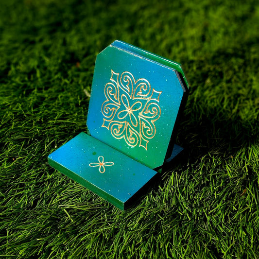 Set of 2 Octagon Tea Coasters Holder