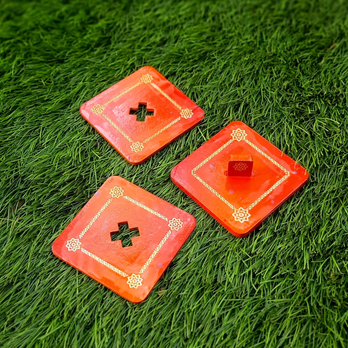 Set of 2 Teapot Cup Bowl Coasters Mat pads with Base